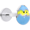 BodyCandy 16G 5/16 Blue Easter Egg Chick Labret Monroe Tragus — main product shot