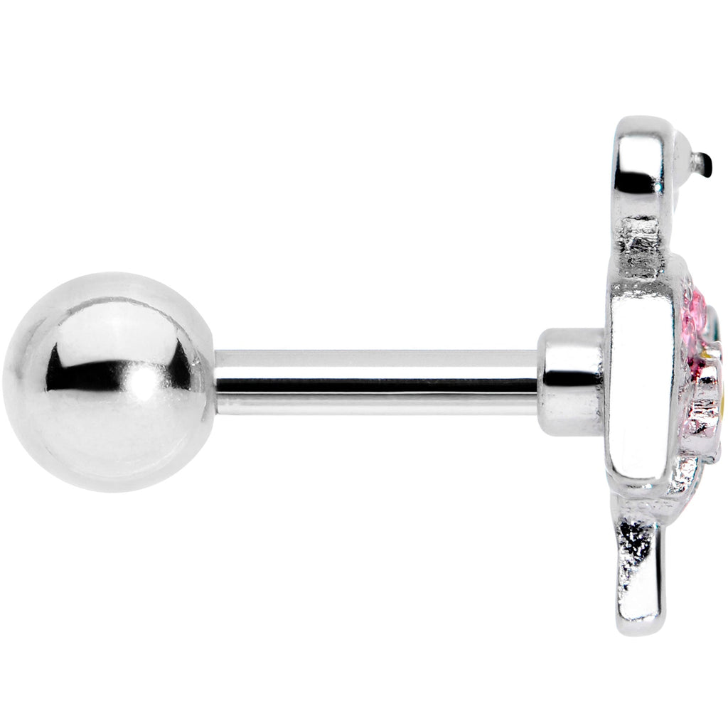BodyCandy 16G 1/4 Pink Gem Funky Flamingo Cartilage Tragus Earring — lifestyle context
