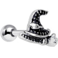 BodyCandy 16G 1/4 Broom Witch Hat Halloween Cartilage Tragus Earring — main product shot