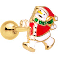 BodyCandy Holiday Snowman Santa Tragus Cartilage Earring — main product shot