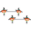 BodyCandy 14G 9/16 Pumpkin Witch Ghost Halloween Barbell Nipple Ring Set — main product shot