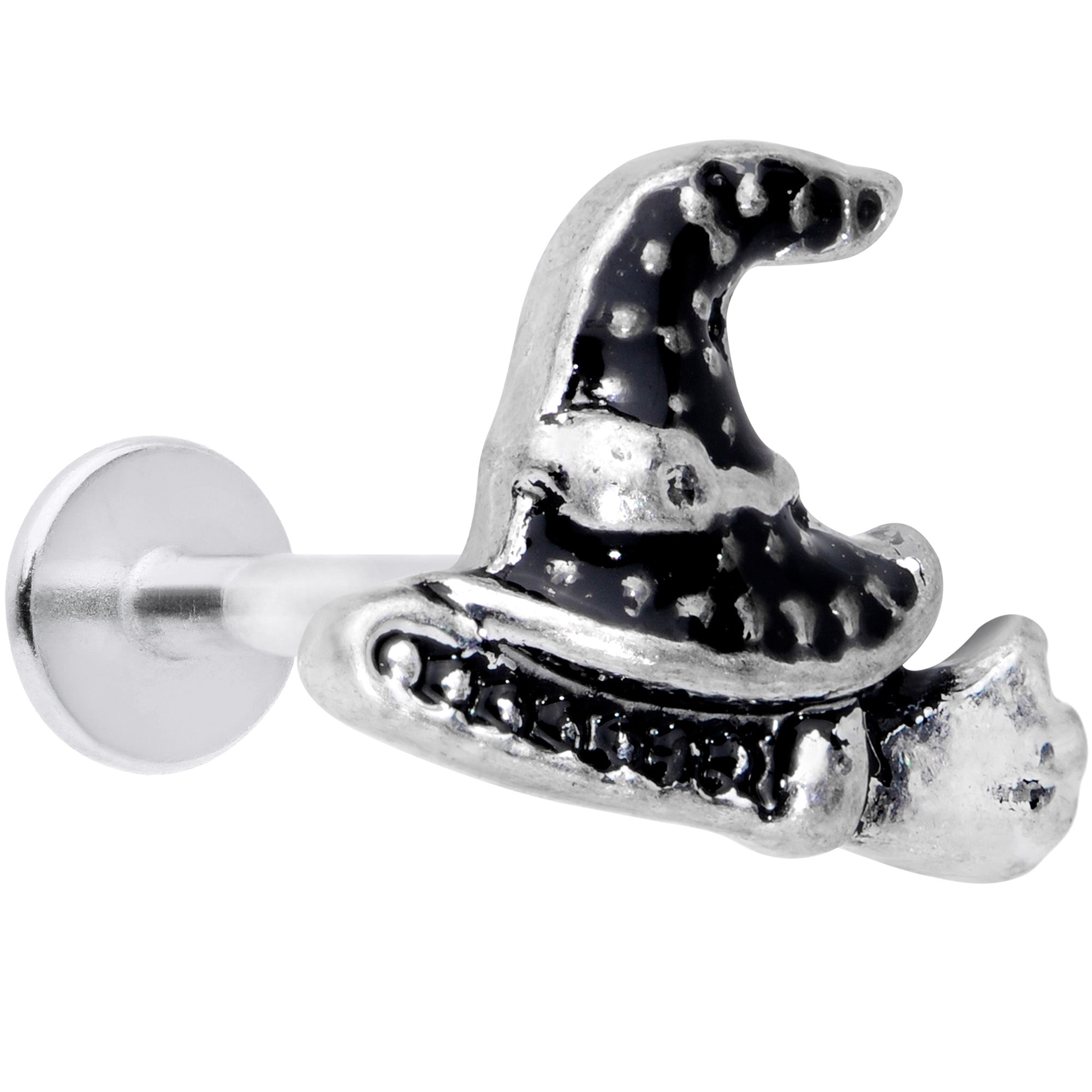 BodyCandy 16G 5/16 Broom Witch Hat Halloween Labret Monroe Tragus — main product shot