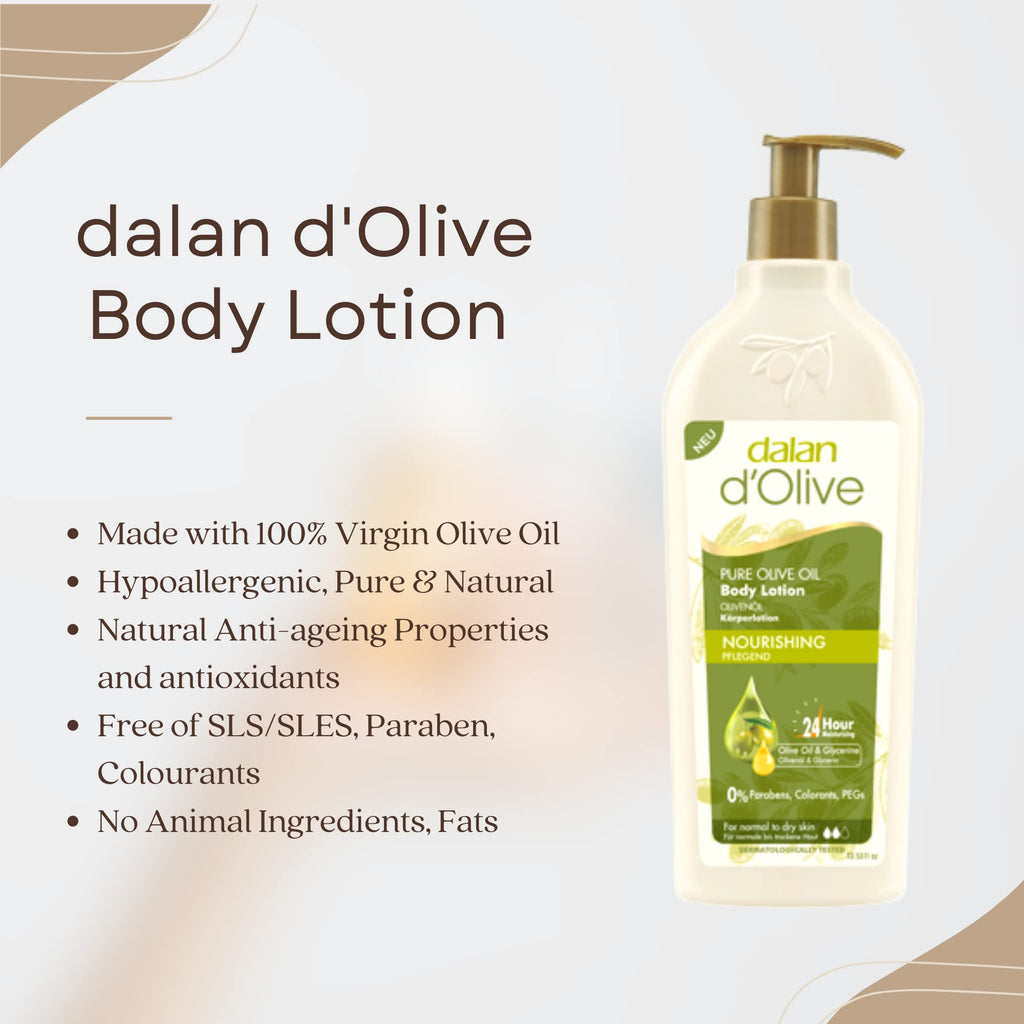 Dalan D'Olive Nourishing Body Lotion 13.5 Fl Oz - Olive Oil & Glycerin