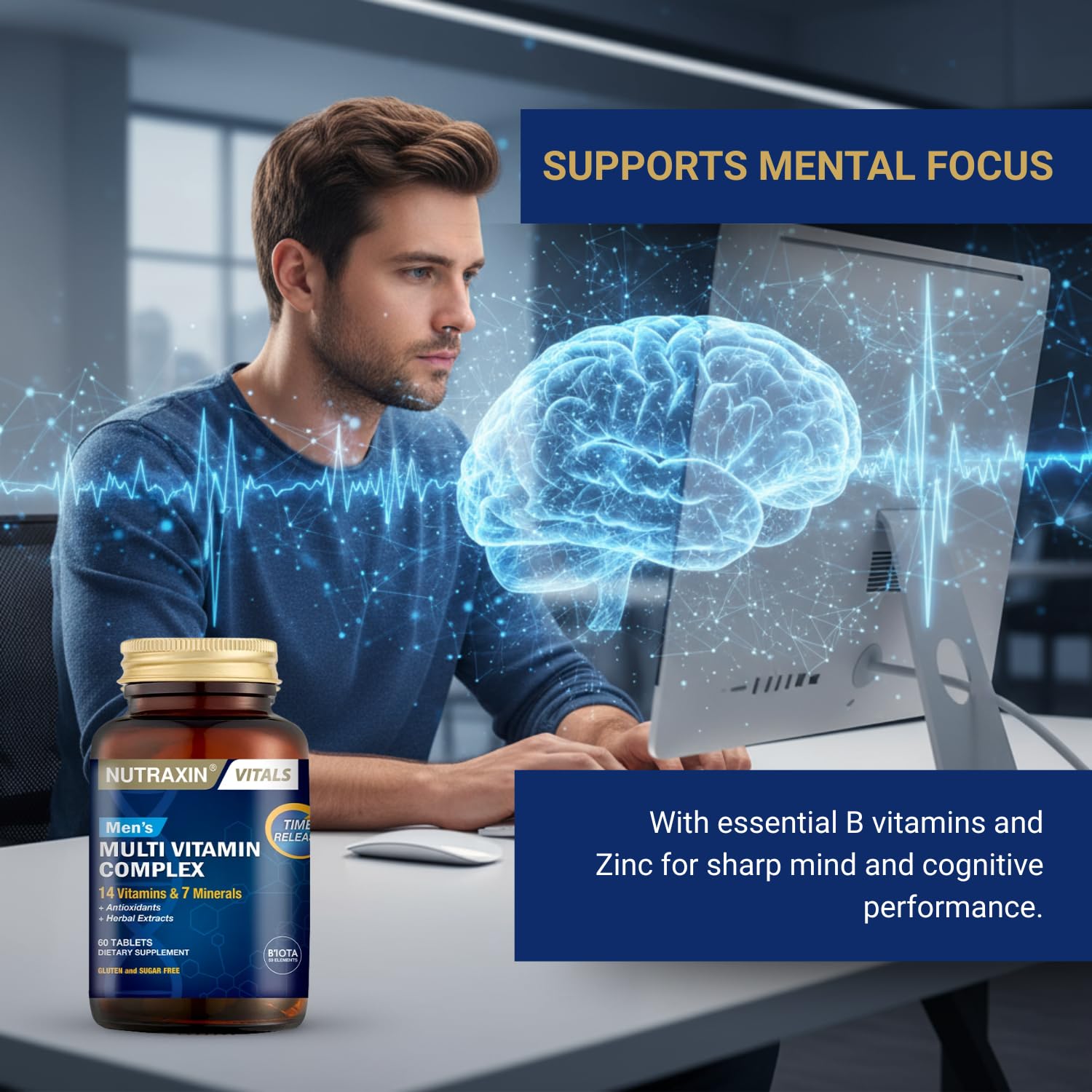 Nutraxin Multi Mineral Complex - 60 Tablets