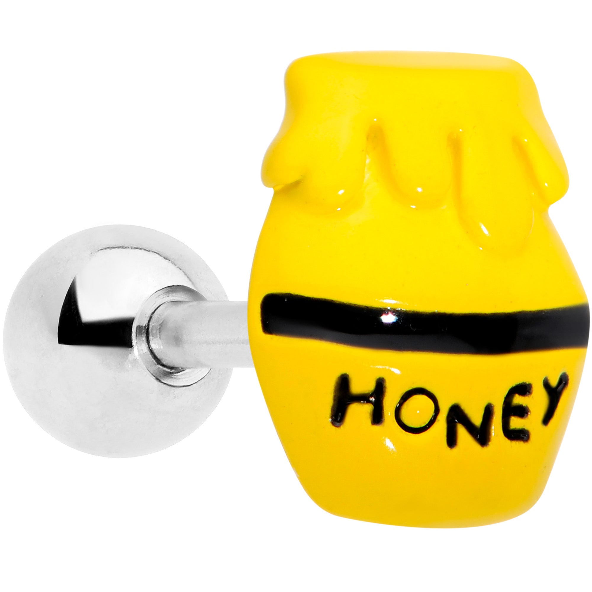 BodyCandy 16G 1/4 Jar of Honey Cartilage Tragus Earring — main product shot