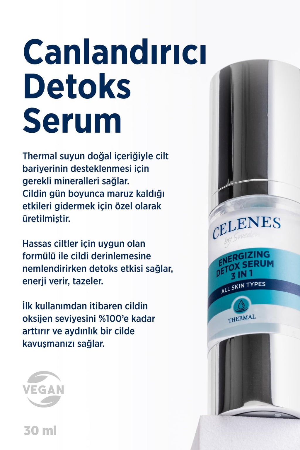Celenes Detox Serum - Nourishing Formula | 30 ml
