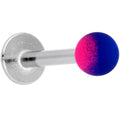 BodyCandy 16G 5/16 Pink Blue Ombre Soft Finish Labret Monroe Tragus — main product shot