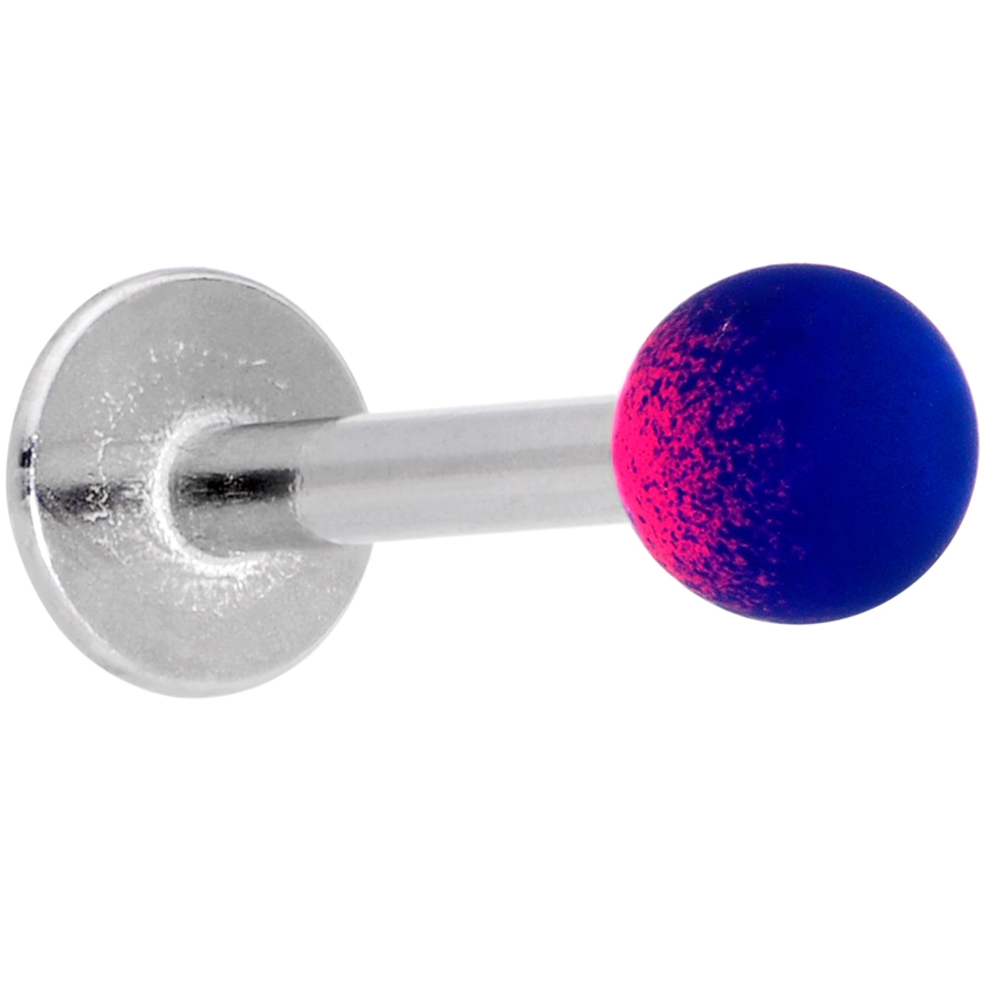 BodyCandy 16G 5/16 Pink Blue Ombre Soft Finish Labret Monroe Tragus — lifestyle context
