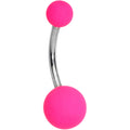 BodyCandy Powerfully Pink Soft Finish Belly Ring — main product shot