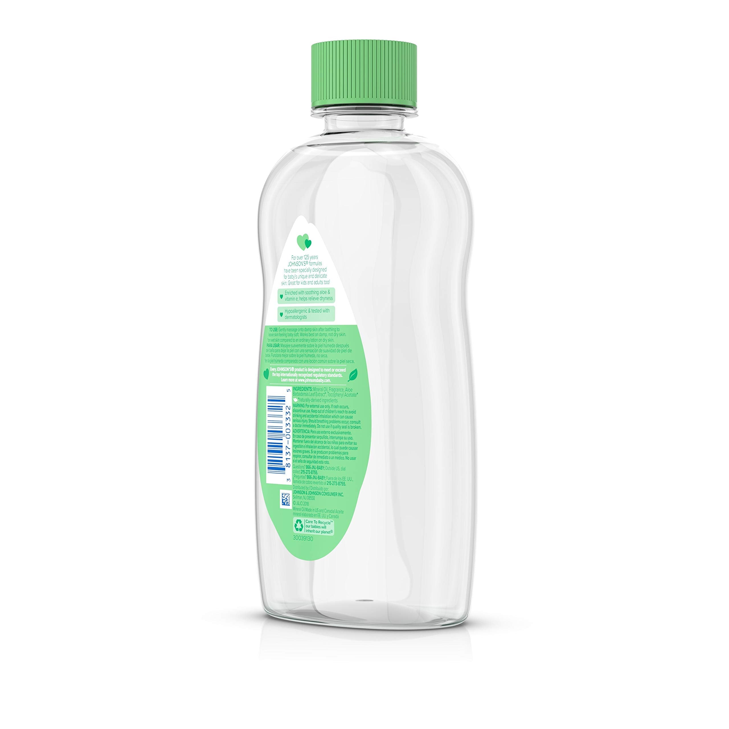 Johnson's Baby Oil - 14 Fl Oz Bottle | Gentle & Nourishing