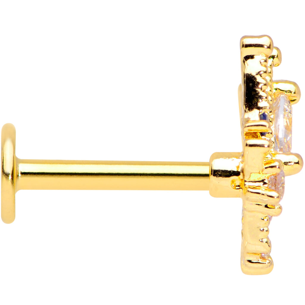 BodyCandy 16G 5/16 Clear CZ Gem Star Angel Christmas Labret Monroe Tragus — lifestyle context
