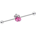 BodyCandy 14G Bunny Rabbit Easter Egg Industrial Barbell 38mm — main product shot