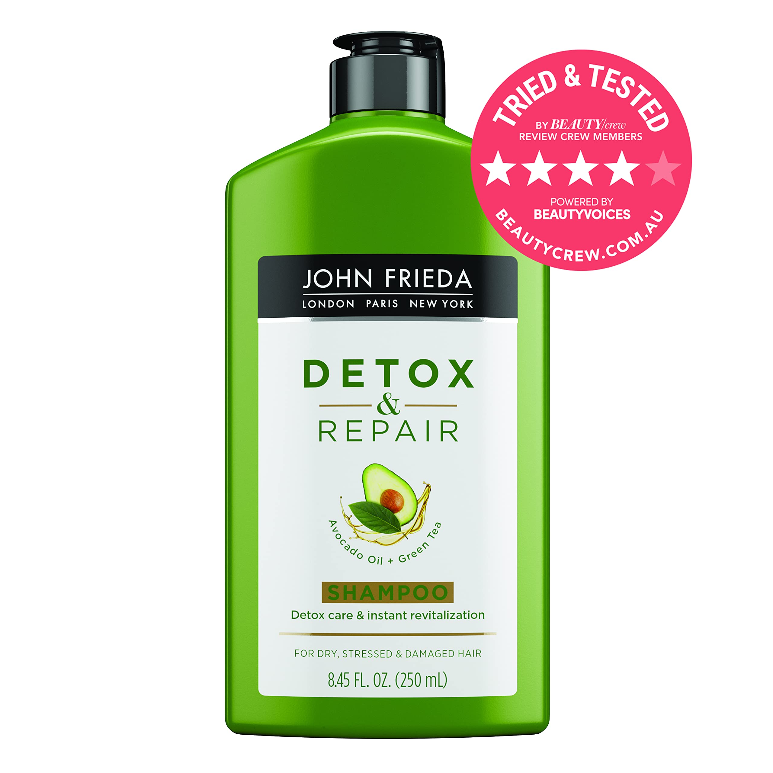 John Frieda Detox+Repair Shampoo - For Damaged Hair | 250ml