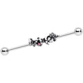 BodyCandy 14G Pink Gem Butterfly Array Flower Industrial Barbell 38mm — main product shot