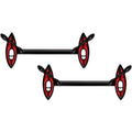 BodyCandy 14G 9/16 Black Red Summer Kayak Boat Barbell Nipple Ring Set — main product shot