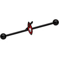 BodyCandy 14G Black Red Summer Kayak Boat Industrial Barbell 38mm — main product shot