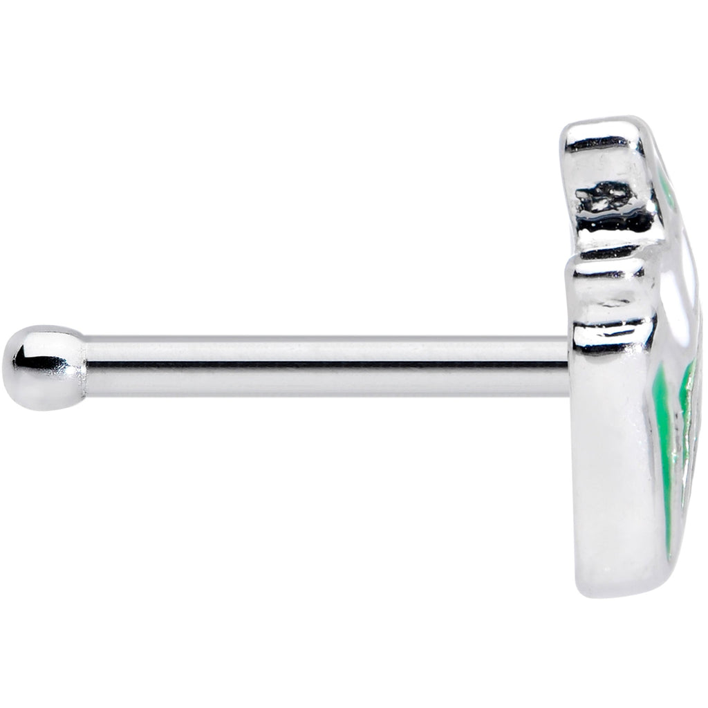 BodyCandy 20G 1/4 Springtime White Tulip Flowers Nose Bone — lifestyle context