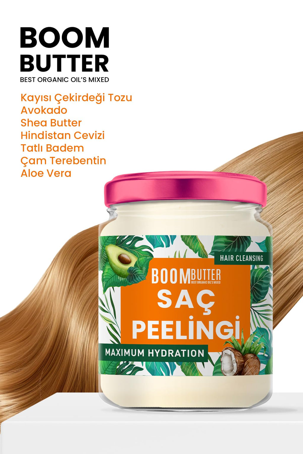 BOOM BUTTER Herbal Science Hair Oil 190 Ml