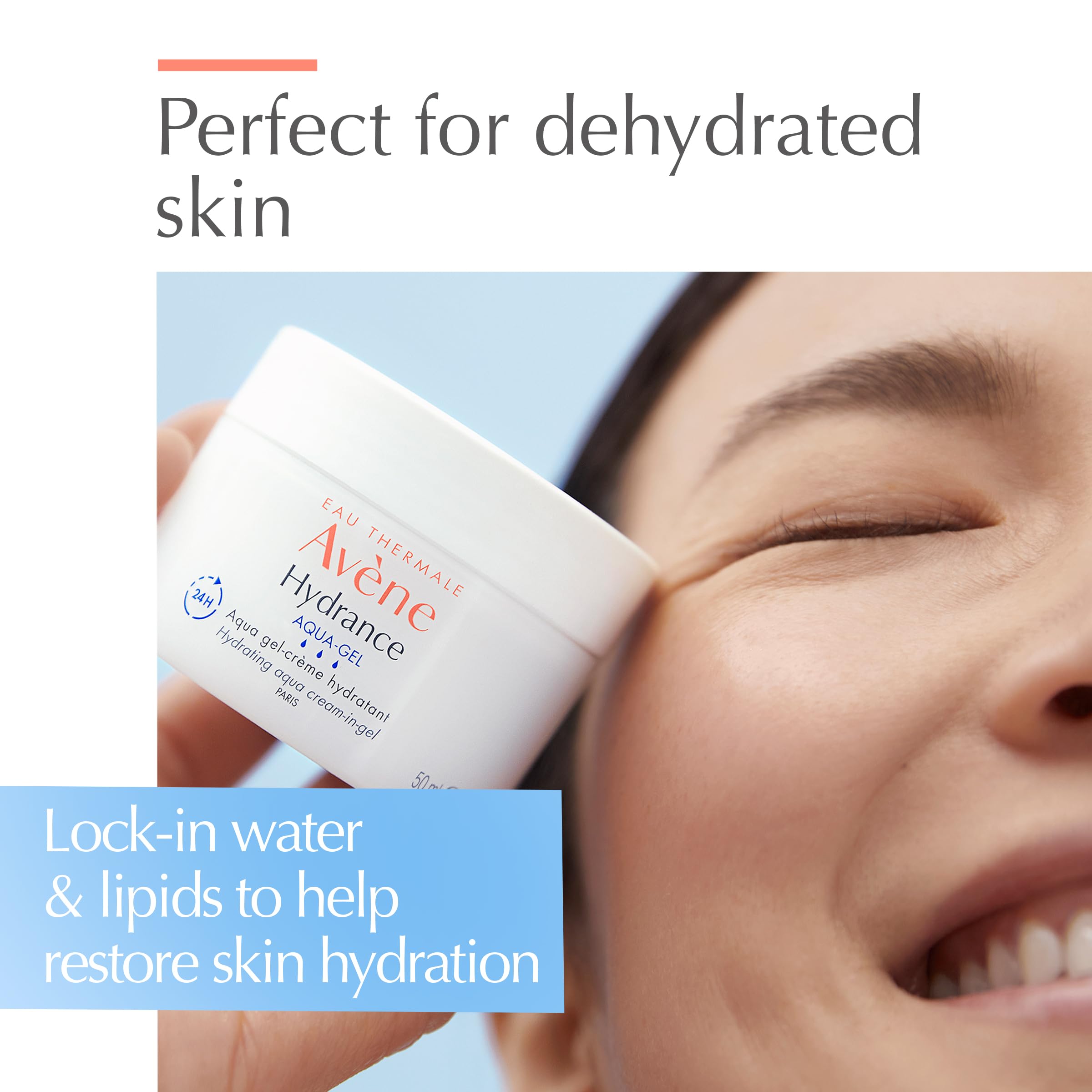 Avene Hydrance Aqua Gel Cream - Moisturizing Cream for Sensitive Skin - Hydrating Gel Cream 1.69 fl oz