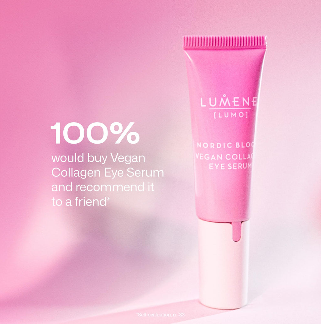 Lumene Vegan Collagen Eye Serum 10ml - Anti-aging Skincare for Fine Lines & Wrinkles