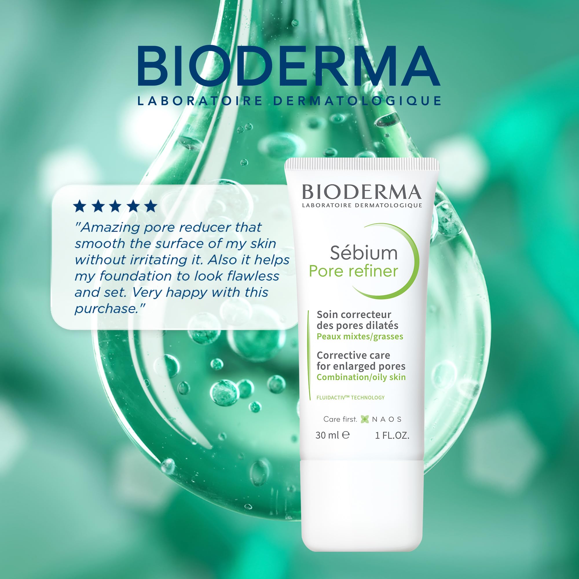 Bioderma Sebium Mat Control Matifying Face Cream - 8-Hour Shine Control, Non-Comedogenic & Hypoallergenic Moisturizer