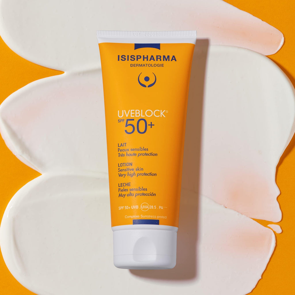 Isis Pharma Uveblock Hydra Lotion SPF 50+ - Non-Greasy, Moisturizing Sunscreen for the Whole Family