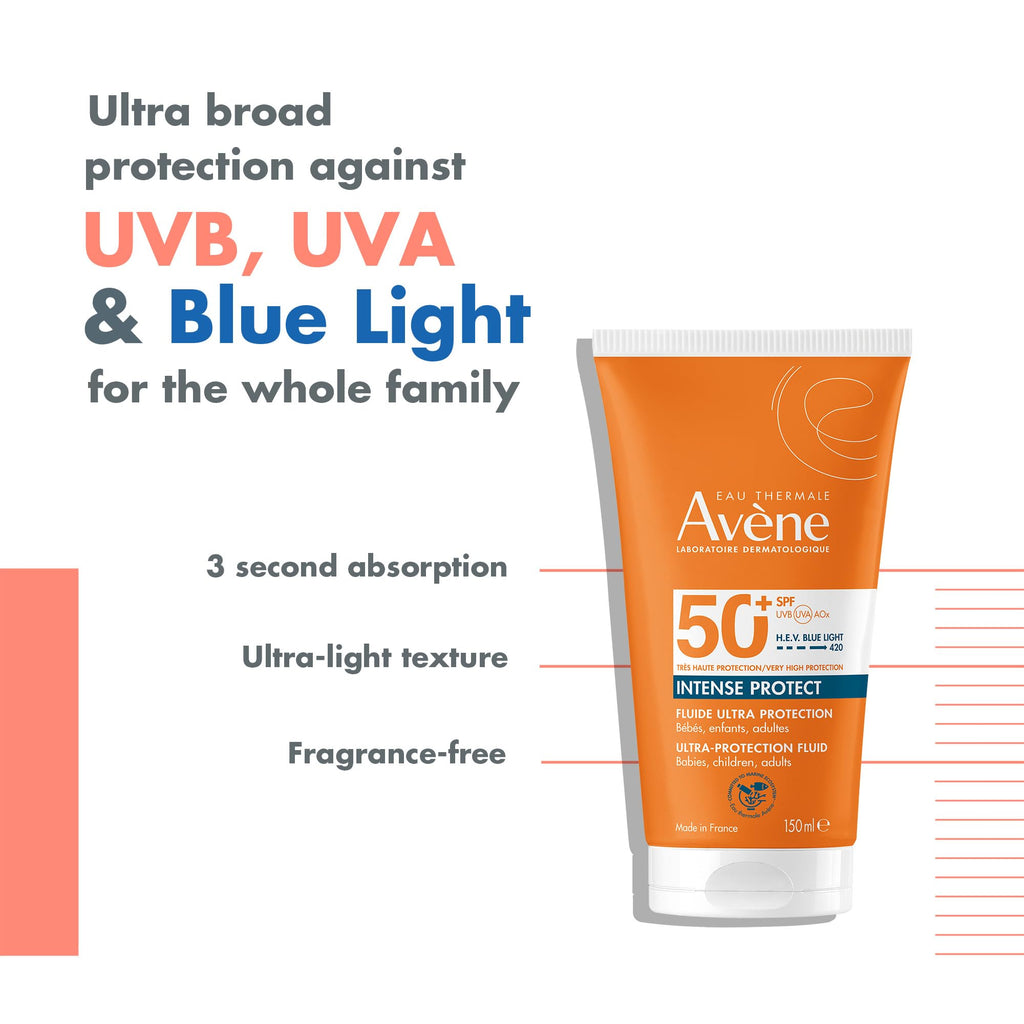 Avene Intense Protect SPF50+ Fluid Ultra Sunscreen 150 ml