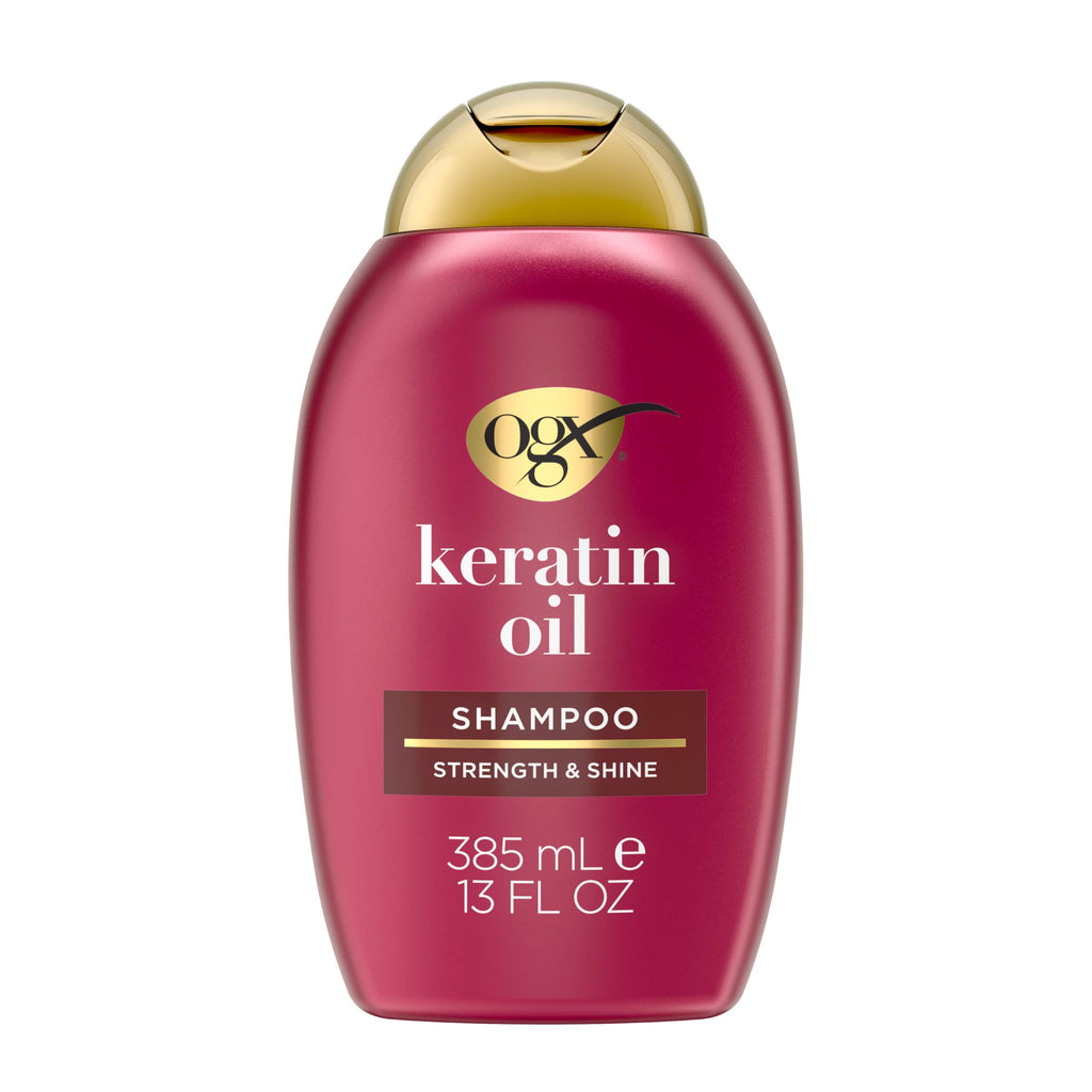 OGX Keratin Oil Shampoo, 13.01 fl oz - Anti-Breakage Hair Strengthening Formula