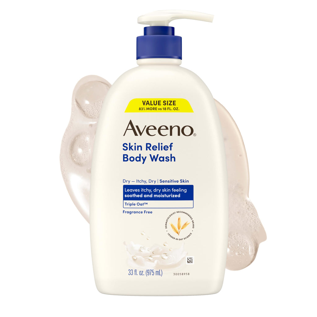 Aveeno Sulfate-Free Moisturizing Body Wash Oil for Dry and Sensitive Skin - 10.14 fl oz