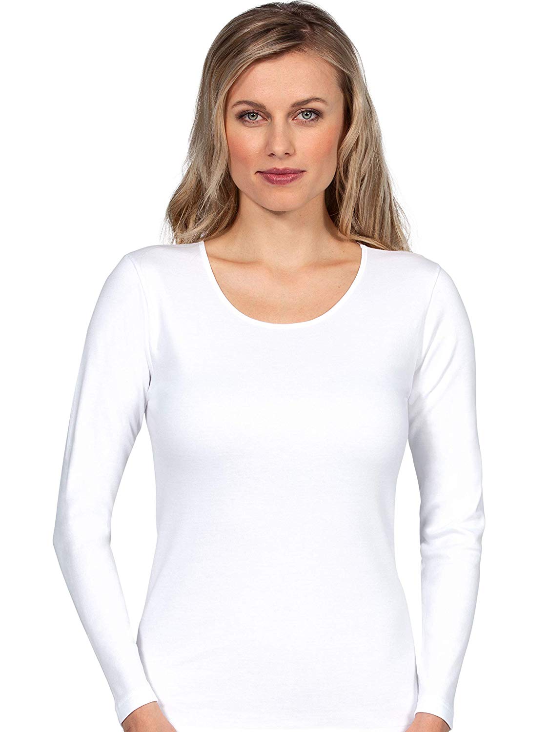 tittimitti MaRe Premium Quality 100% Brushed Cotton Women's Long Sleeve T-Shirt S - XXL Made in Italy (572) — main product sh