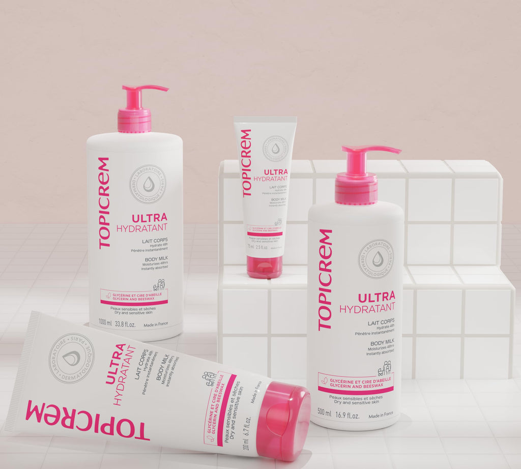 Topicrem Ultra Moisturizing Body Milk - Gentle, Non-Comedogenic Moisturizer for Dry, Sensitive Skin - 200ml