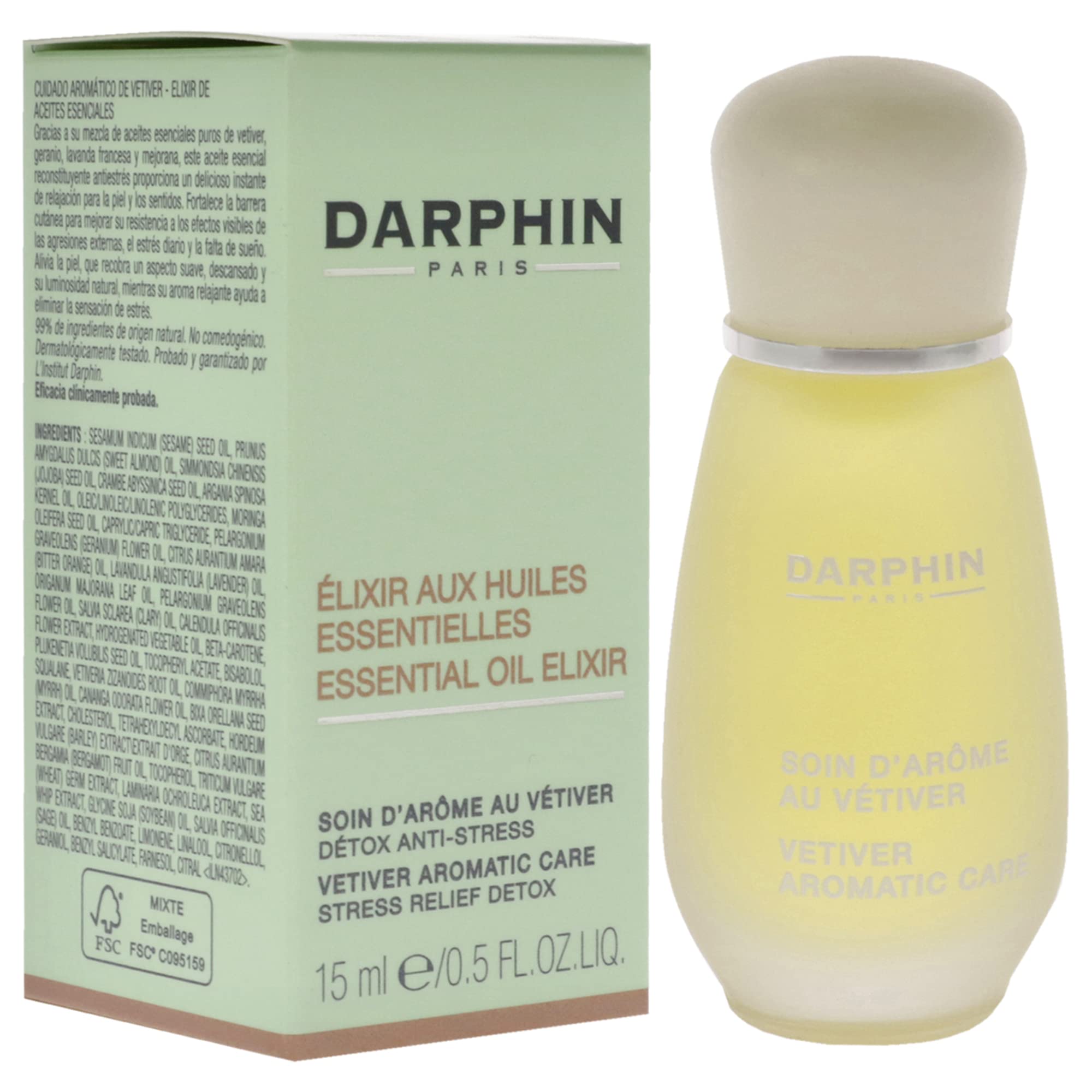 Darphin Vetiver Aromatic Stress Relief Serum - Natural Skincare for Stress Relief & Radiant Skin