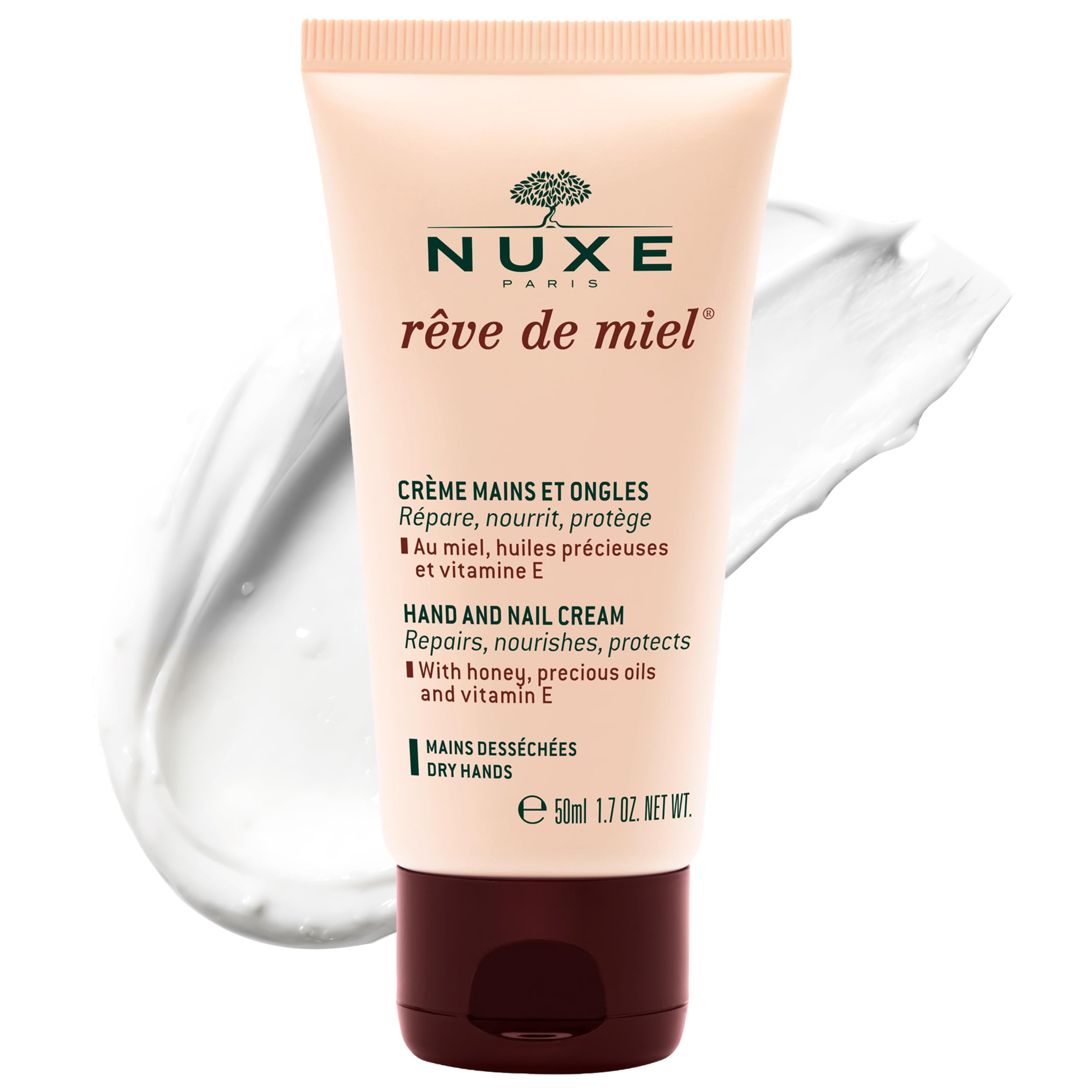 Nuxe Reve de Miel Hand Cream - Nourishing & Protective Hand Care for Dry Hands