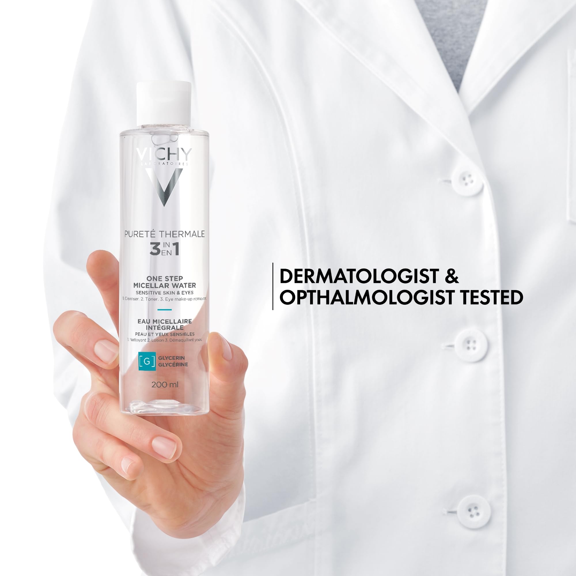Vichy Mineral Micellar Water - Gentle Makeup Remover & Cleanser for Sensitive Skin