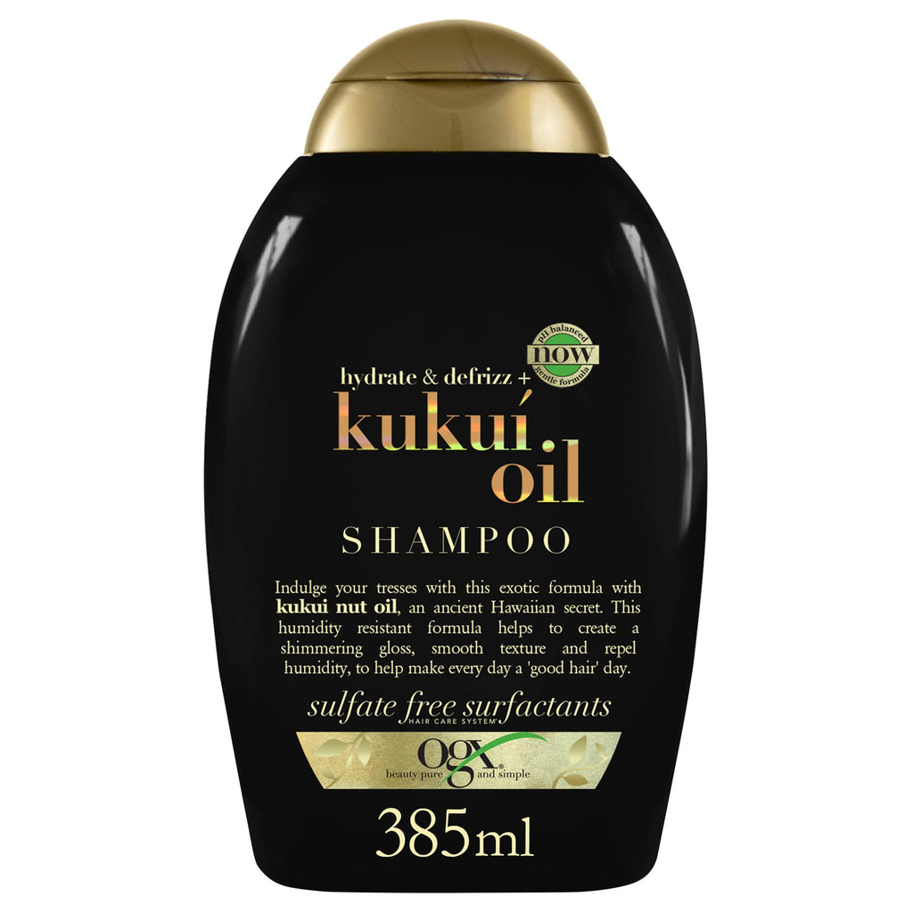 Organix Moisturizing Shampoo with Kukui Oil - Anti-frizz, Natural Hair Care for Dry & Frizzy Hair
