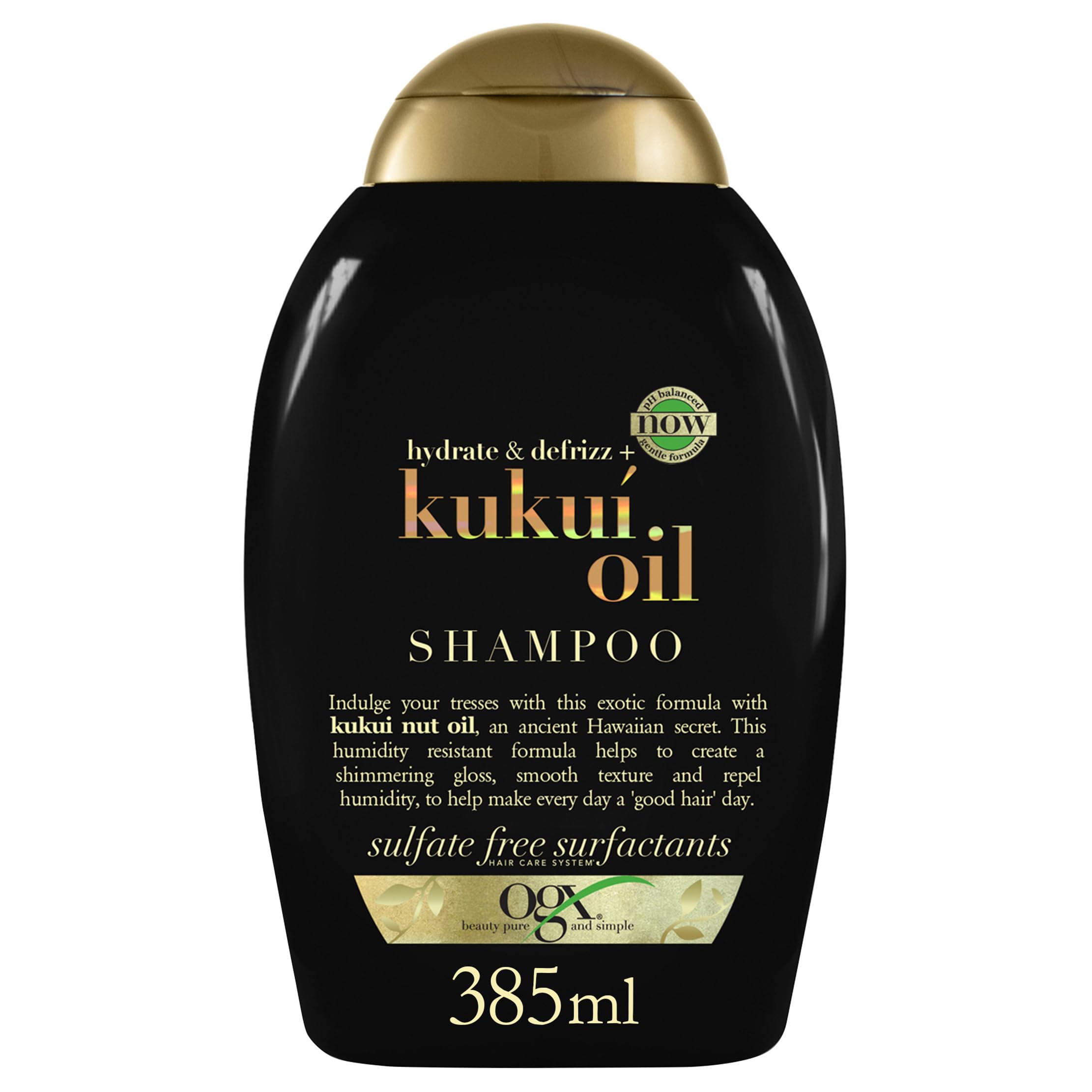 Organix Moisturizing Shampoo with Kukui Oil - Anti-frizz, Natural Hair Care for Dry & Frizzy Hair