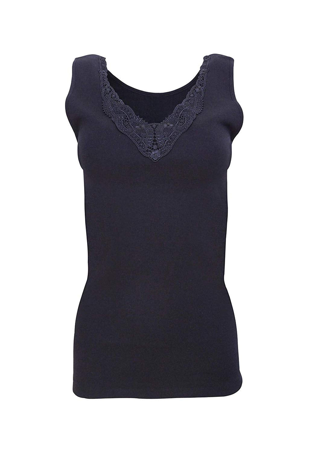 tittimitti MaRe Premium Quality 100% Brushed Cotton Women's Tank Top with Macramé Lace. Proudly Made in Italy. — lifestyle co