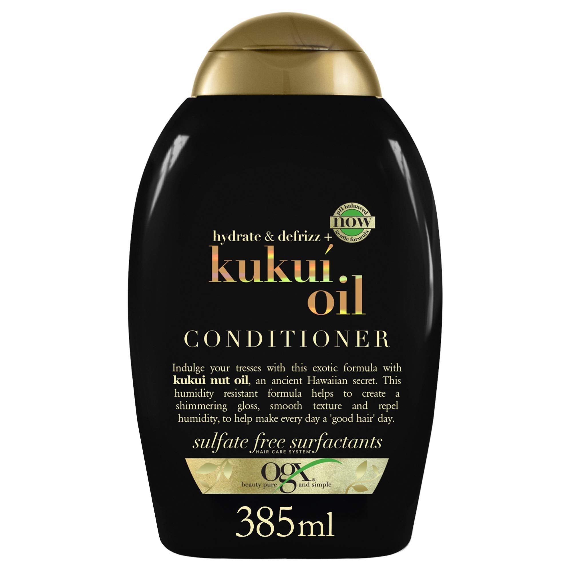 OGX Kukui Oil Conditioner - Moisturizing Anti-Frizz Hair Care for Dry Damaged Hair