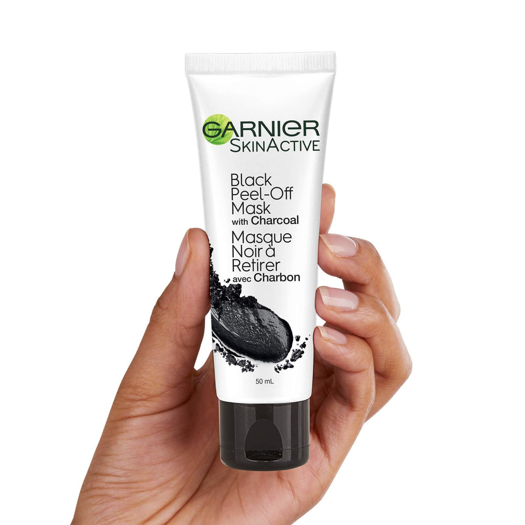 Garnier Charcoal Peel-Off Blackhead Removal Mask - Deep Cleansing, Salicylic Acid, 1.69 fl oz
