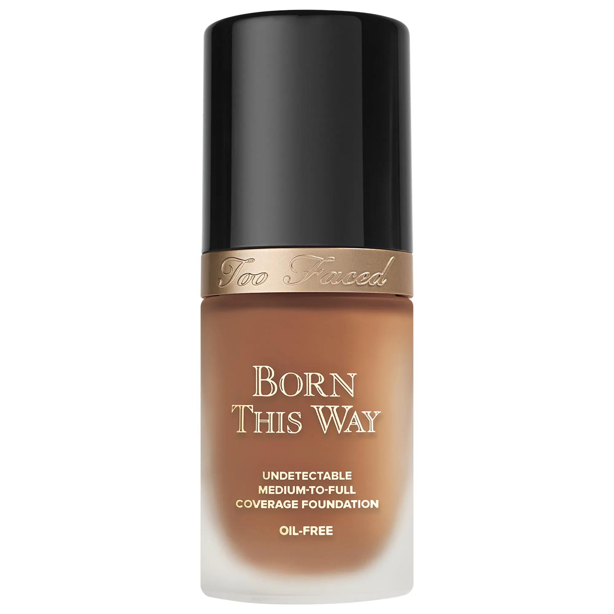 Too Faced Born This Way Natural Finish Longwear Liquid Foundation - Oil-Free, Vegan, Gluten-Free Makeup for Natural Coverage