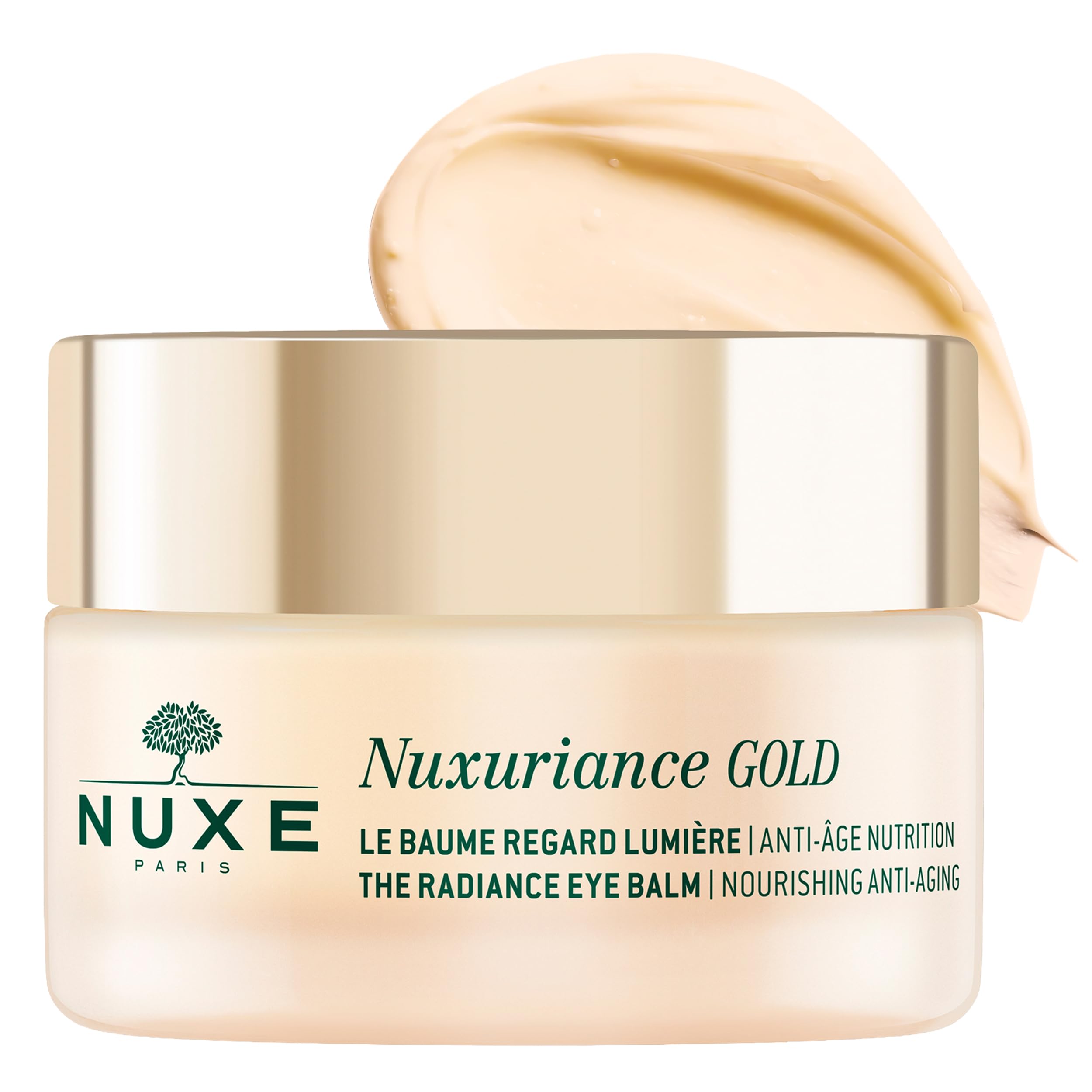 Nuxe Nuxuriance Gold Radiance Anti-Aging Eye Balm 15ml - Natural Paraben-Free Eye Care for Dark Circles