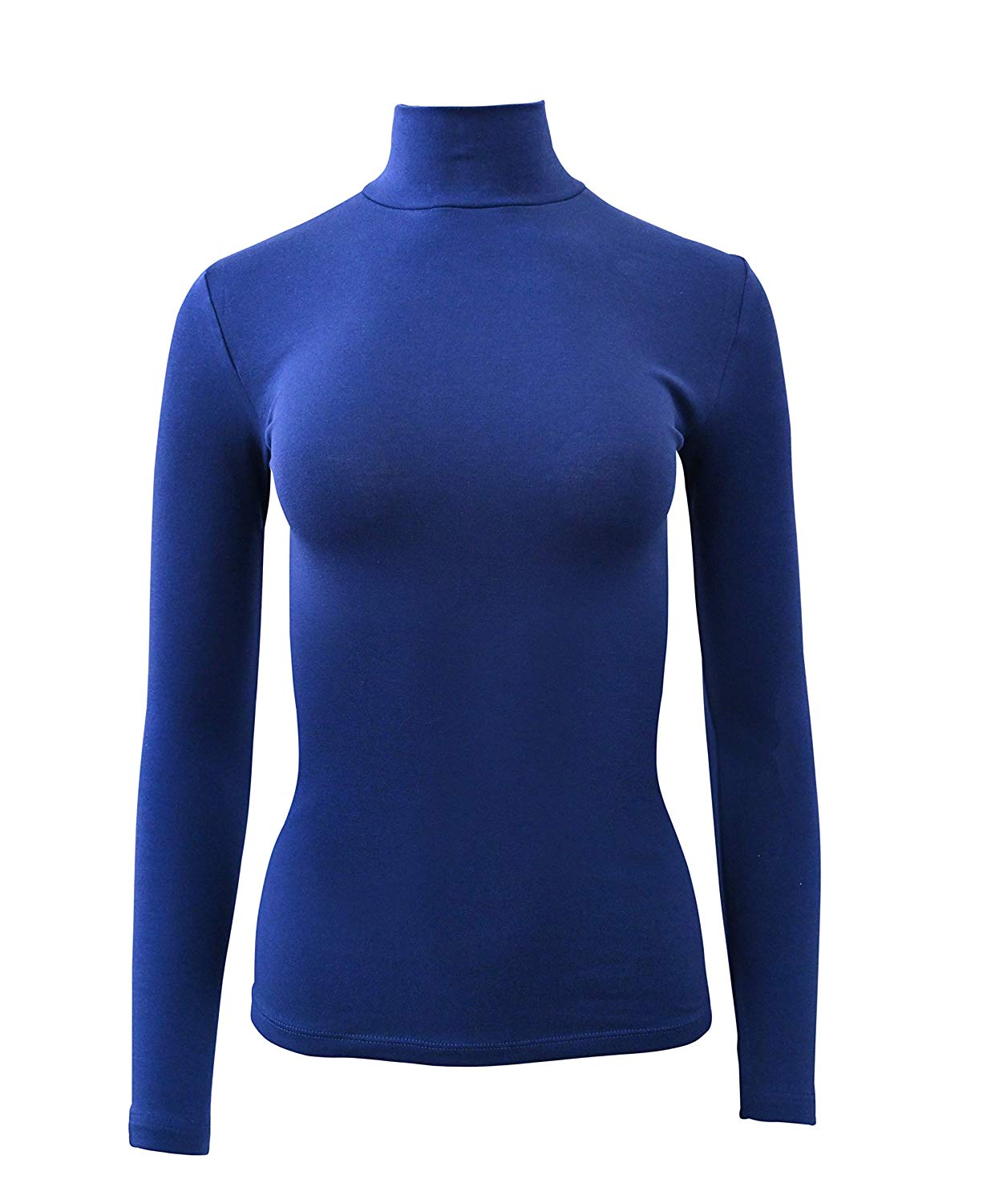 BASIC COTTON Free Spirit Premium Quality Cotton Women's Turtleneck Long-Sleeved T-Shirt. — view 3