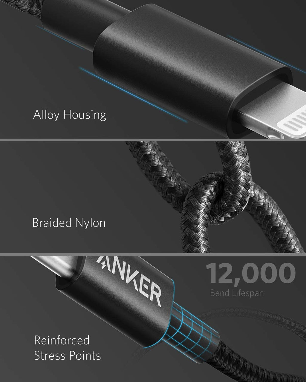 Anker <b>331</b> USB-C to Lightning Cable, view 5