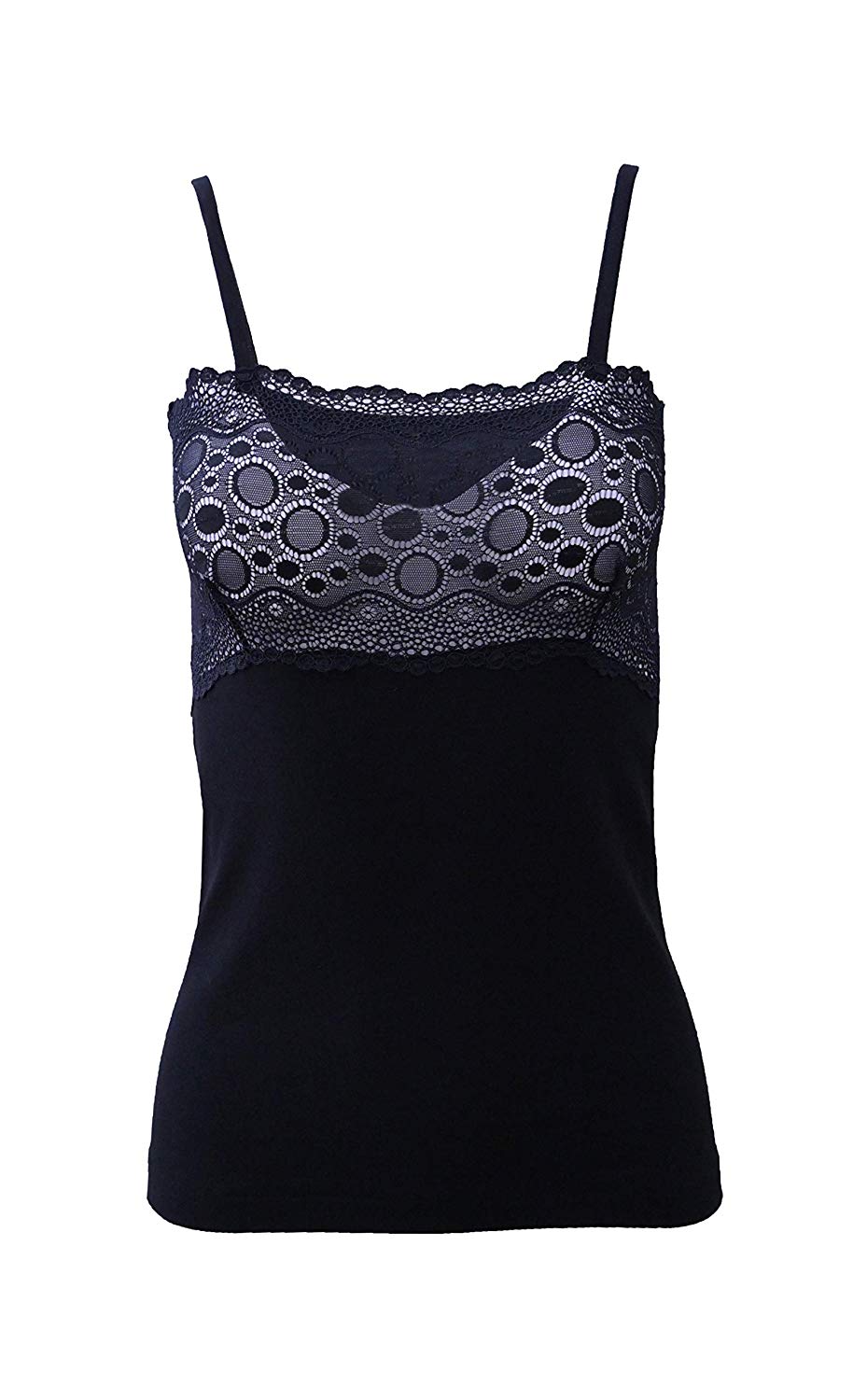 tittimitti Mare Luxury 100% Mako Cotton Women's Lace-Trimmed Camisole. Proudly Made in Italy (262) — side view
