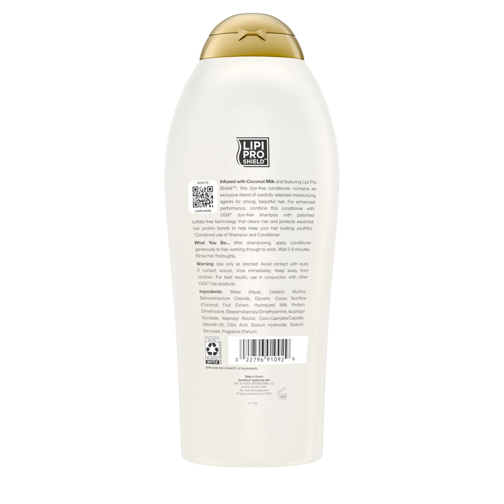 OGX Coconut Milk Conditioner - Sulfate-Free Moisturizing Hair Care - 13.01 fl oz