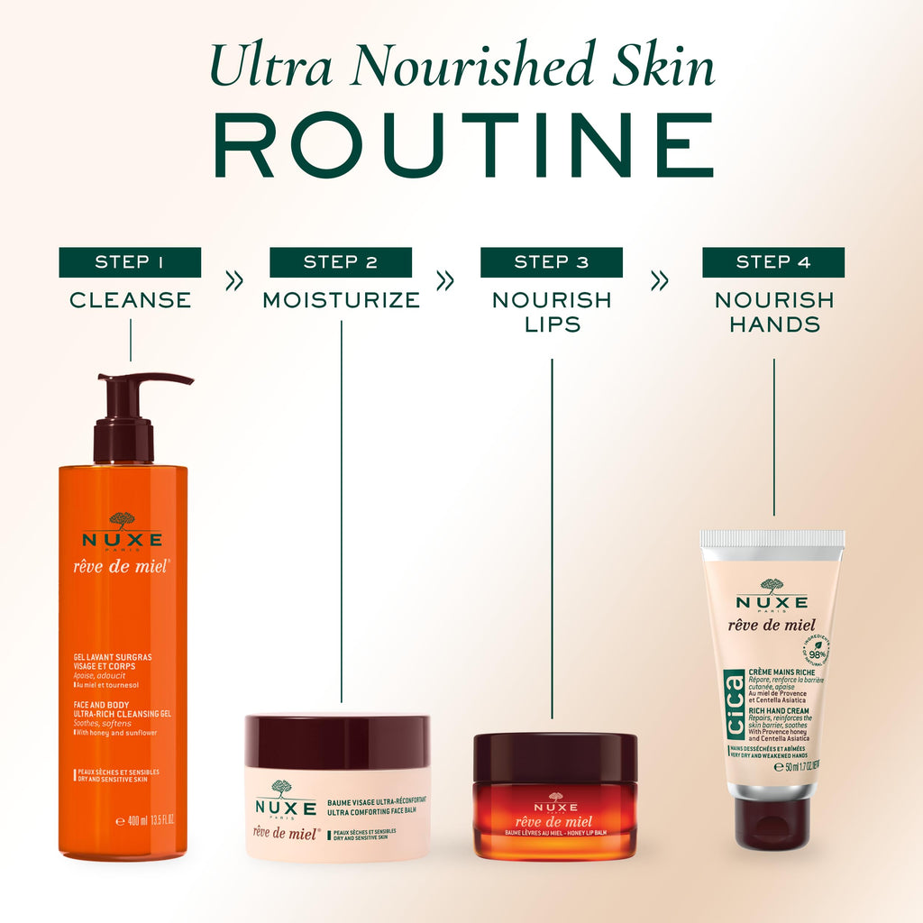 Nuxe Reve De Miel Ultra Comforting Face Balm 50ml - Nourishing Dry & Sensitive Skin with Natural Ingredients
