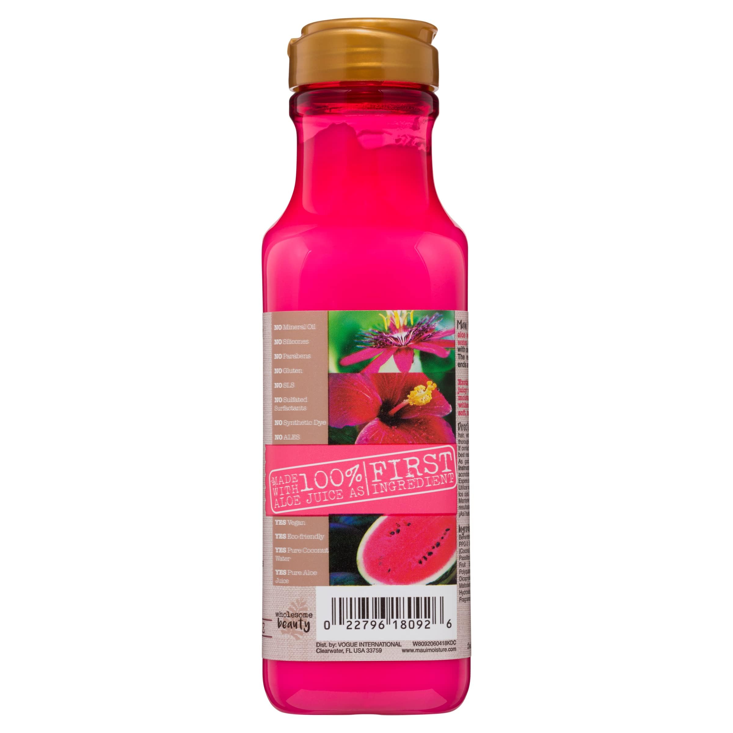 Maui Moisture Hydrating Hair Conditioner with Aloe Vera & Hibiscus - Moisturizing, Nourishing, and Softening for All Hair Types