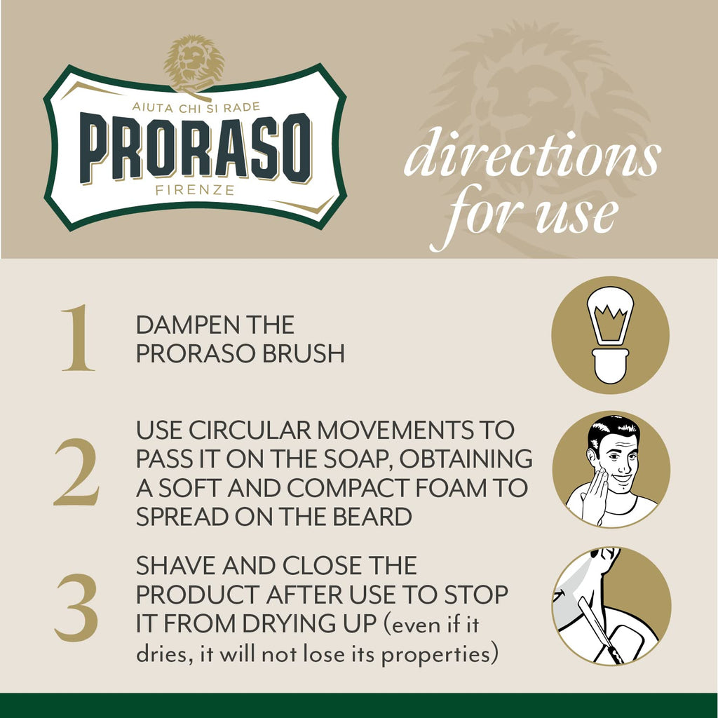 Proraso Shaving Cream - Menthol & Eucalyptus | 5.2 oz
