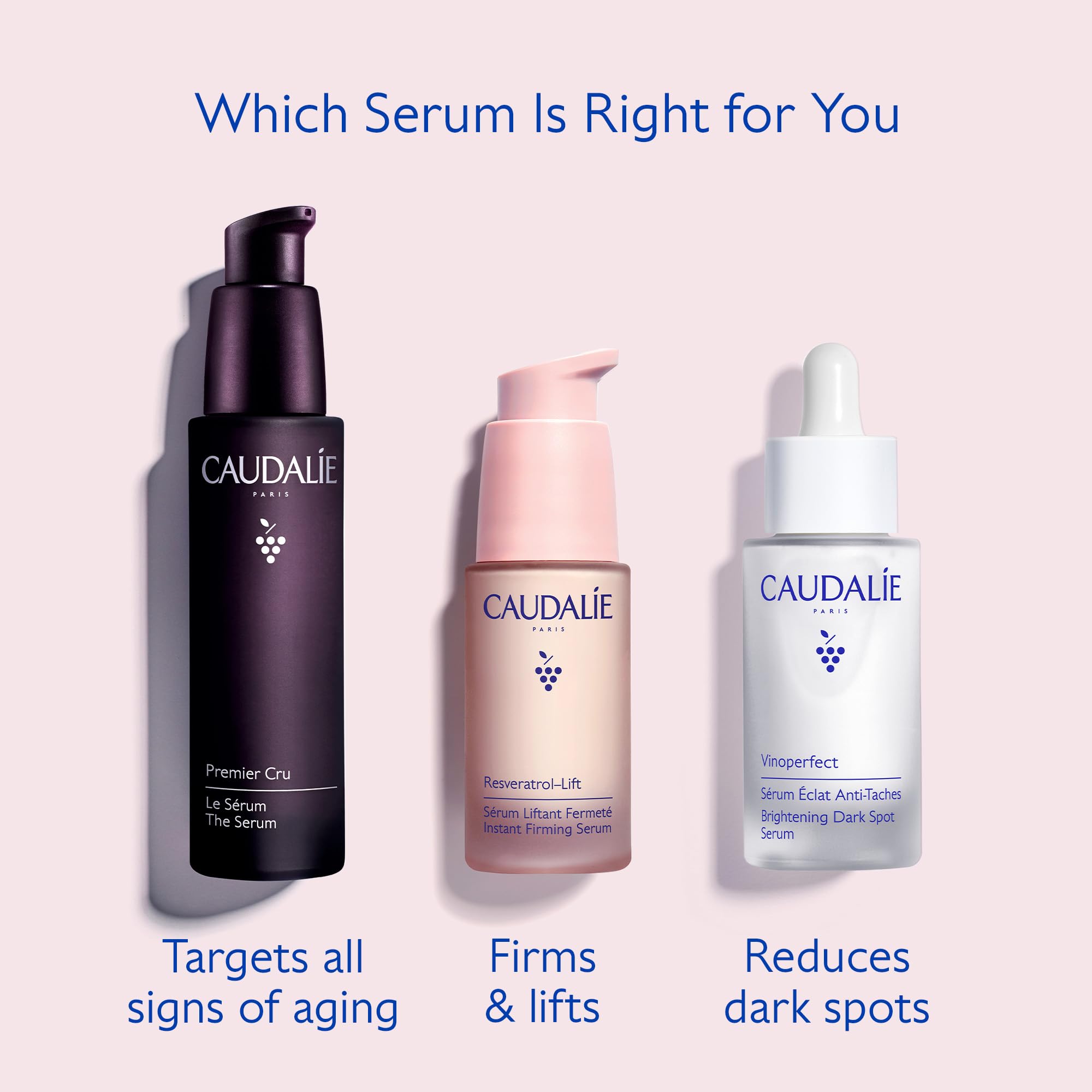 Caudalie Resveratrol Lift Firming Serum - Anti-Aging, Firming & Lifting Serum with Resveratrol for Youthful Skin