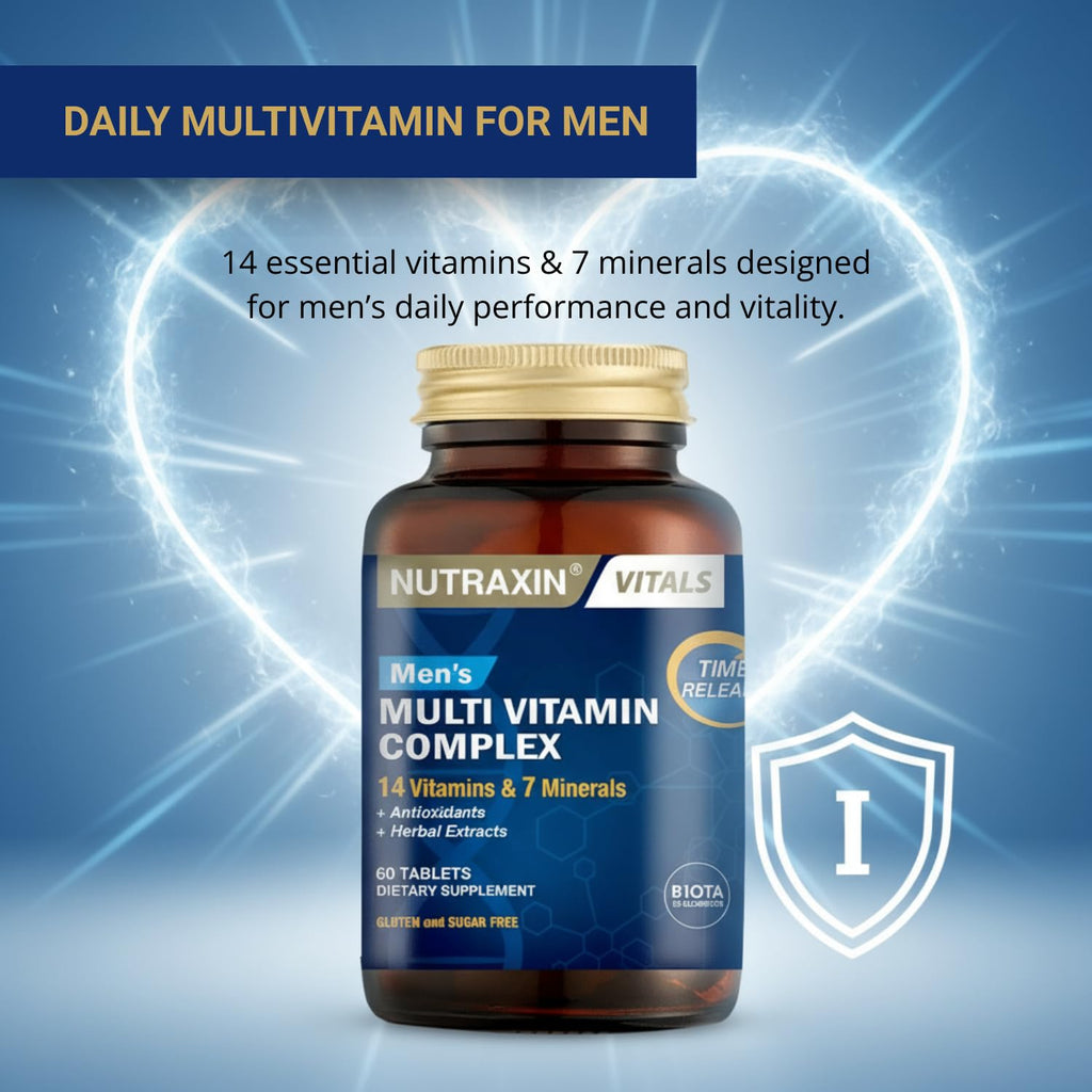 Nutraxin Multivitamin & Mineral Complex for Men - 60 Tablets